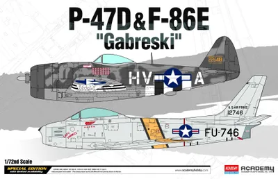 Produktbild von Modellbausatz Flugzeug 12530 – P-47D & F-86E „Gabreski“ LE: (1:72)