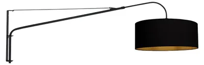 Image de Steinhauer - applique murale - Elegant Classy - acier - lin métal - lampe d'ambiance - E27 - 3957ST