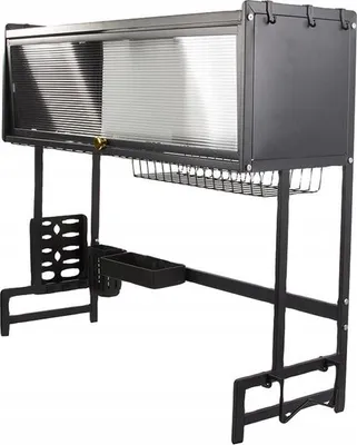 Obrázek produktu pro Verk 07380 Multifunkční odkapávač na nádobí nad dřez, 85 cm, černý