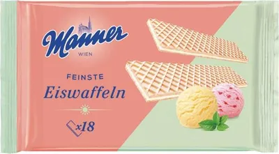 Produktbild von Manner Eiswaffeln 18er