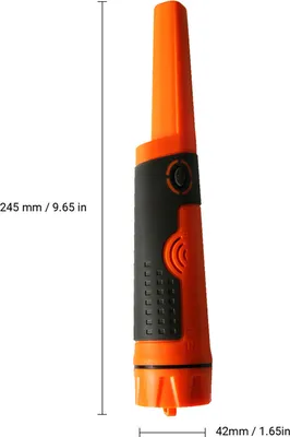 Image de Détecteur de métaux portable Pinpointer Barre de détection de métaux sous-marine entièrement étanche avec étui Indicateur sonore, lumineux et vibratoire pour la chasse aux trésors