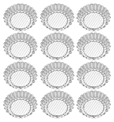 Produktbild von Eierkuchenform zum Backen, Mini-Tarteformen aus Edelstahl, Kuchen-, Törtchen-, Cupcake-, Kuchen- und Muffinform