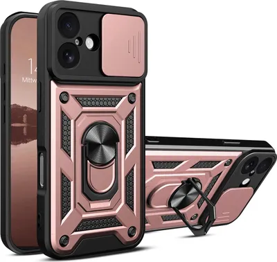 Produktbild von Armor Handyhülle für Apple iPhone 17 Kameraschutz Handy Panzer Case Cover Schutzhülle Outdoor Farbe: Rosegold