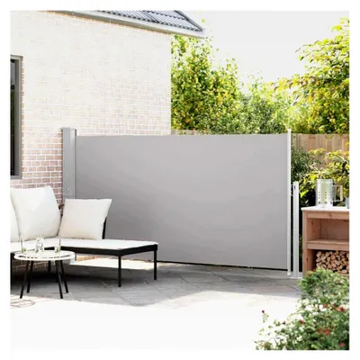 Produktbild von Ausziehbare Seitenmarkise 160x300 cm Grau für Balkon und Terrasse