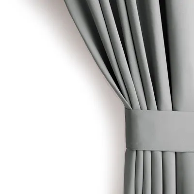 Produktbild von Gardine Ösen Vorhang Ösenvorhang Verdunkelnd 140x270 cm Silber Eyelet Einfarbig