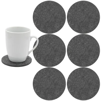 Produktbild von Filzuntersetzer Glasuntersetzer Rund Bierdeckel Tisch Bar Glas Untersetzer 6tlg