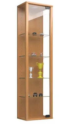 Produktbild von VCM Wandvitrine Hängevitrine Glasvitrine Wand Schaukasten Vitrine Glas Stano Mini Buche