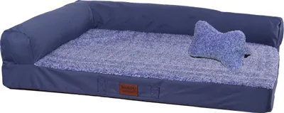 Produktbild von Raikou Hundebett Hundesofa Tierbett Anti Rutsch Blau Melange Gr. 100*80*9cm