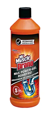 Image de Mr. Muscle Drano Max Power Gel Déboucheur sans tuyau 1000ml