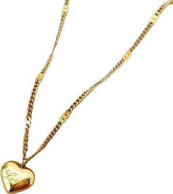 Produktbild von Love Halskette - Goldene Damenhalskette mit Herz KP26892