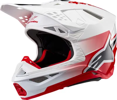 Zdjęcie produktu dla Kask motocrossowy Alpinestars Sm10 Unit Rd/W Rozmiar: S