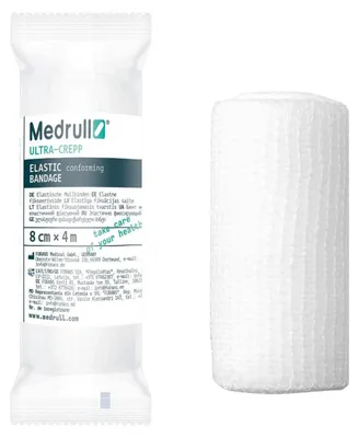 Obrázok produktu pre Elastické obväzy z gázy, 8 cm x 4 m, ULTRA CREPP, balenie 10 kusov