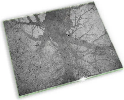 Produktbild von Untersetzer für Grabkerze Motiv Grabstein Gummifüße - 60x52 cm - Betonsteinstruktur