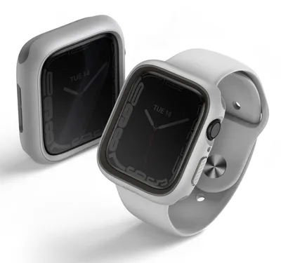 Produktbild von Uniq Moduo Case mit bezel Apple Watch - 44 / 45 mm - Chalk / Stone Grey