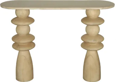Produktbild von PTMD – Callain Beistelltisch – Beige – 106 x 33 x 80 cm