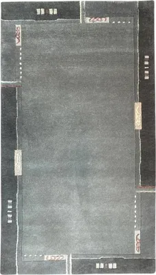 Produktbild von Teppich VENUS NEPAL - HANDGEKNÜPFT | Farbe: Grau; Größe: 200x200 cm | strapazierfähig und leicht zu reinigen | Wohnzimmer | Schlafzimmer