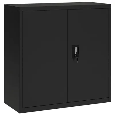 Produktbild von vidaXL Aktenschrank Schwarz 90x40x90 cm Stahl