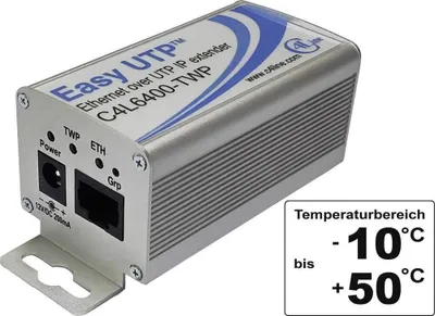 Produktbild von Renkforce RF-2555340 Netzwerkverlängerung 2-Draht Reichweite (max.): 500 m 1 St. 100 MBit/s ohne PoE-Funktion