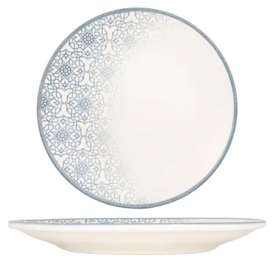 Image de Assiette plate Kütahya Porselen - Casa Blue - Porcelaine - 25 cm