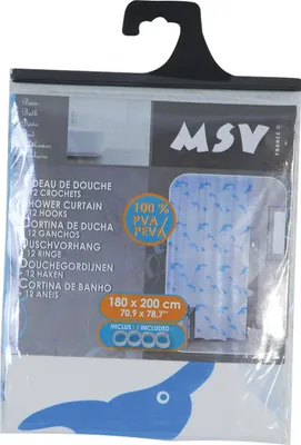 Produktbild von MSV Duschvorhang Delfin Peva