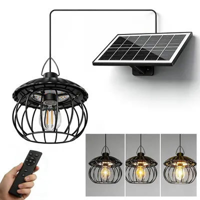 Produktbild von Solar-Kürbisleuchten - Geteilte Kürbis-Außenbeleuchtung - 3-m-Kabel - Fernbedienung - Timer - IP65-wasserdicht - Dimmbar