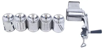Produktbild von Rotationsreibe, Edelstahl, 5 austauschbare Trommelklingen, Silber