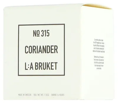 Zdjęcie produktu dla L:A BRUKET Home Fragrance 315 Świeca zapachowa kolendra (50 g)