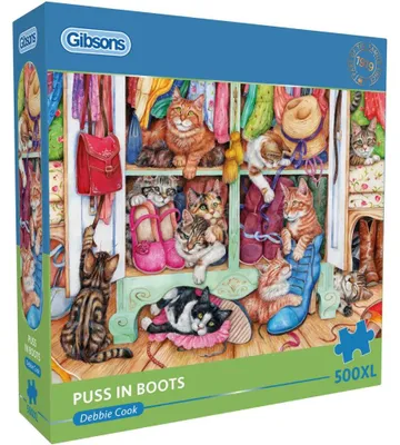 Produktbild von Gibsons Puss in Boots, 500 Stück(e)