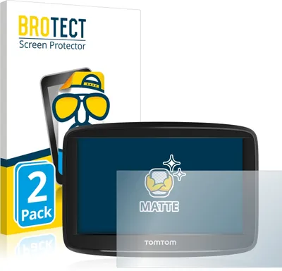 Produktbild von 2x BROTECT Schutzfolie für TomTom Start 52 Displayschutz Displayschutzfolie Folie Matt Entspiegelungsfolie