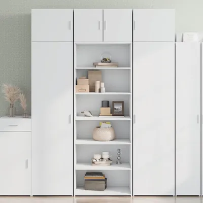Obrázok produktu pre Vysoká skrinka biela 70x41x185 cm kompozitné drevo