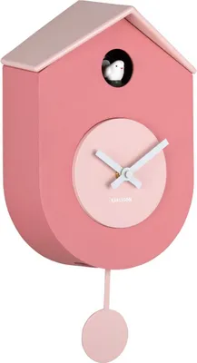 Produktbild von Karlsson - Wanduhr Grato Cuckoo - Hellrosa - 9.2x17.5x33.2cm