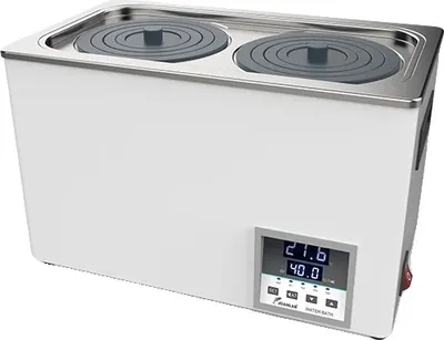 Produktbild von Laborwasserbad, 1 oder 2 Löcher, digitale Anzeige, 2 Löcher, EU-Stecker