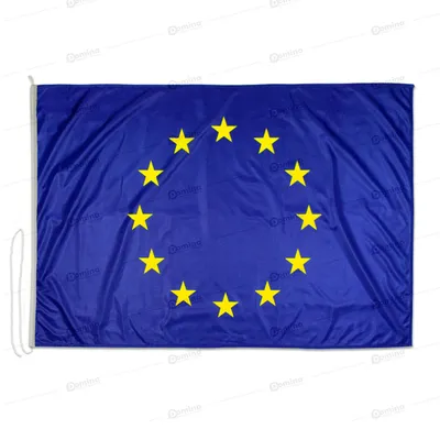 Europaflagge 225 x 150 cm, Polyester 115 g/m², mit Kordeln