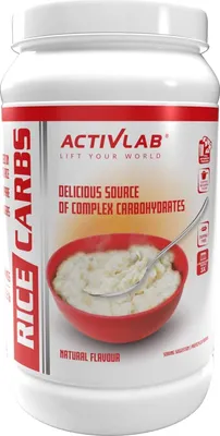 Produktbild von Activlab Rice Carbs 1000g, Instant Reispudding Rice Reiscreme Sportnahrung - Neutral