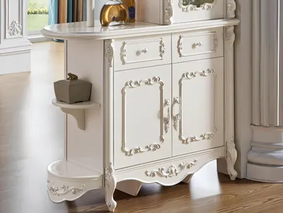 Produktbild von Bar Schrank Echtholz Schränke Tresen Haus Theke Tisch Weinschrank Regale Barock