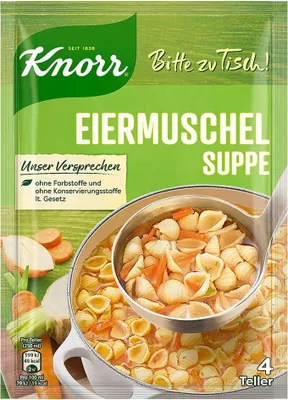 Produktbild von Knorr Bitte zu Tisch! Eiermuschel Suppe 59g