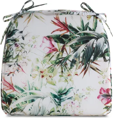 Produktbild von Wasserdichtes Stuhlkissen Outdoor GARTEN 31C 40X38X4 weiß grün