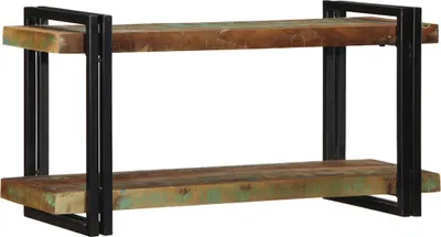 Image de Étagère murale multicolore bois massif récupération