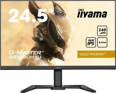 Zdjęcie produktu dla iiyama G-MASTER GB2590HSU-B5, 62,2 cm (24.5"), 1920 x 1080 px, Full HD, LCD, 0,4 ms, Czarny