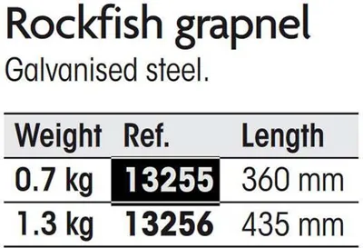Obrázok produktu pre Plastimo Steinfisch-grapnel 0,7 Kotva Biela 0,7 kg Biela 0,7 kg