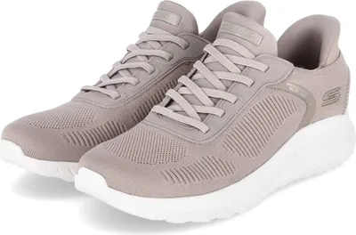 Produktbild von Skechers SLIP INS Damen Slip-Ins-Sneaker BOBS SQUAD CHAOS CURRENT MUSE Taupe Textil vegan Größe: 41