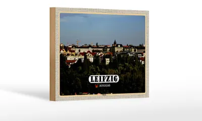 Produktbild von Holzschild Städte Leipzig Blick Musikerviertel 18x12 cm Dekoration