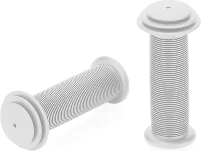 Produktbild von XLC GR-G18 Kindergriffe mit Prallschutz, Lamellen, 82 mm, Ø 22 mm, weiß (1 Paar)