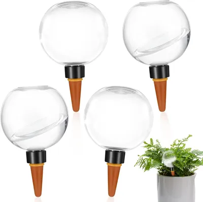 Produktbild von Bewässerungskugeln 500 ml, 4 Stück, für Garten, selbstdosierendes System für Pflanzen