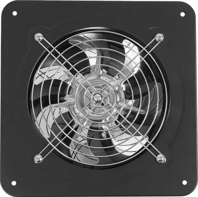 Immagine prodotto di Ventilatore di scarico, fissaggio a parete e a finestra, funzionamento silenzioso, nero