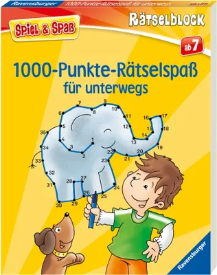 Produktbild von Ravensburger Buch Quiz und Rätsel Spiel & Spaß 1000 Punkte Rätselspaß für unterwegs 48852