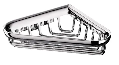 Produktbild von EMCO Eckseifenkorb System 2 mit verdeckter Wandbefestigung, abnehmba chrom
