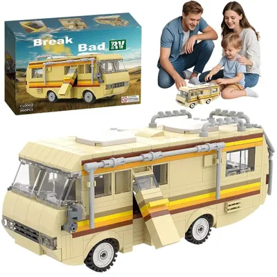 Produktbild von Klemmbaustein Wohnwagen Modell für Breaking Bad Fans Jesse Pinkman Heisenberg