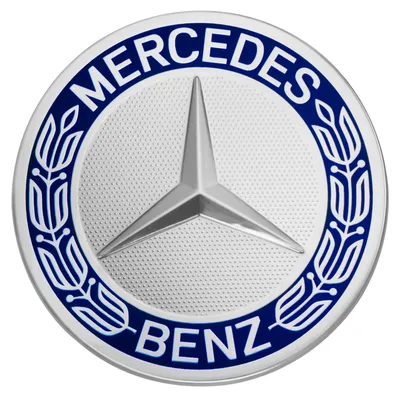 Produktbild von Original Mercedes-Benz Radnabenabdeckung Stern mit Lorbeerkranz Blau 71,8 mm