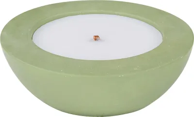 Produktbild von Outdoor Tischkerze in Schale Beton Grün Garten Balkon Flammschale Kerzenschale Deko Tischdeko Kerze Kerzenhalter